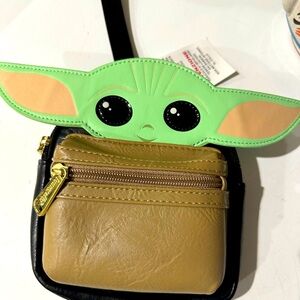 Loungefly Disney Star Wars the child Grogu Wristlet Belt mini bag